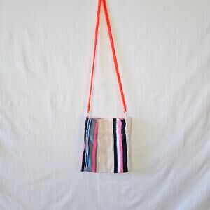 Lemlem Swim Gift Bag White Pink Yarn One Size